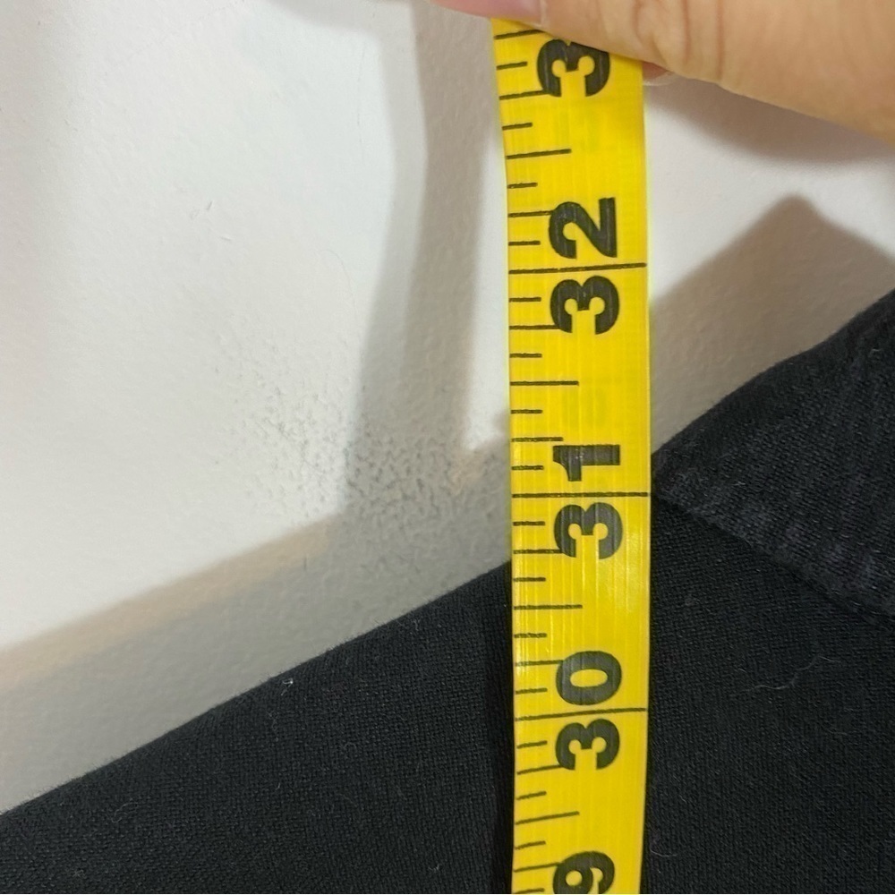 American Eagle Classic Fit Black Button Down Shir… - image 5